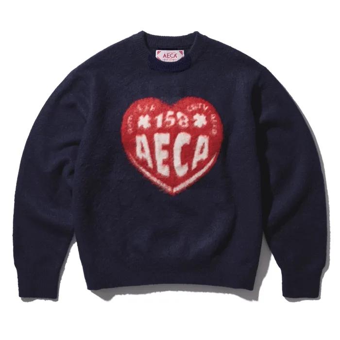 AECA LOVE DOODLE KNIT-NAVY