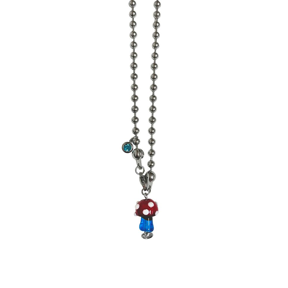BLUE MUSHROOM NECKLACE