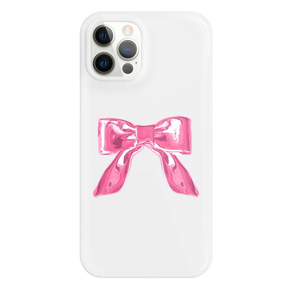 Glossy Ribbon iPhone case *pink