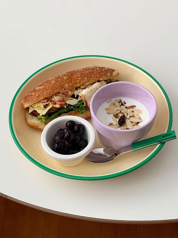 멜라민 데일리 림 파스타 플레이트