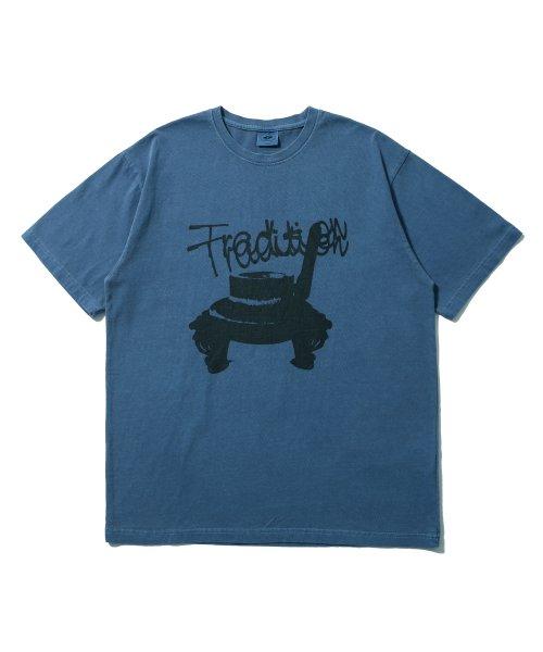 트레디셔널 피그먼트 반팔티 블루