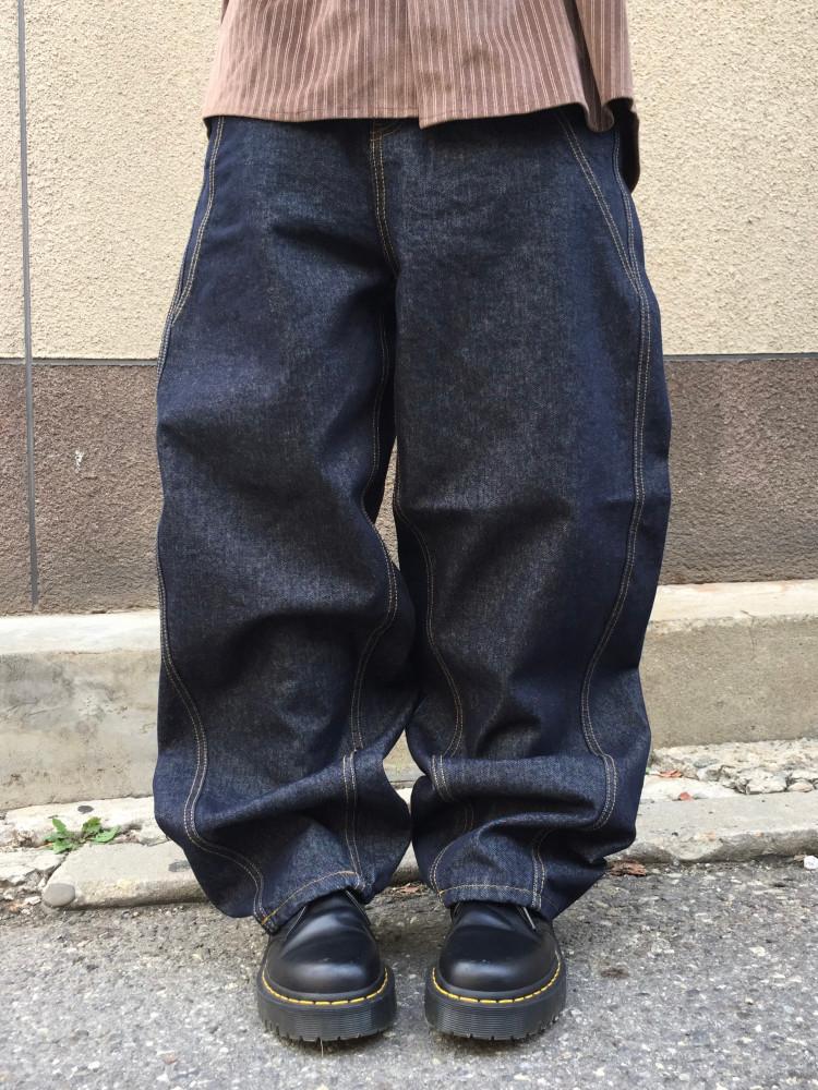 릭 벌룬 데님팬츠