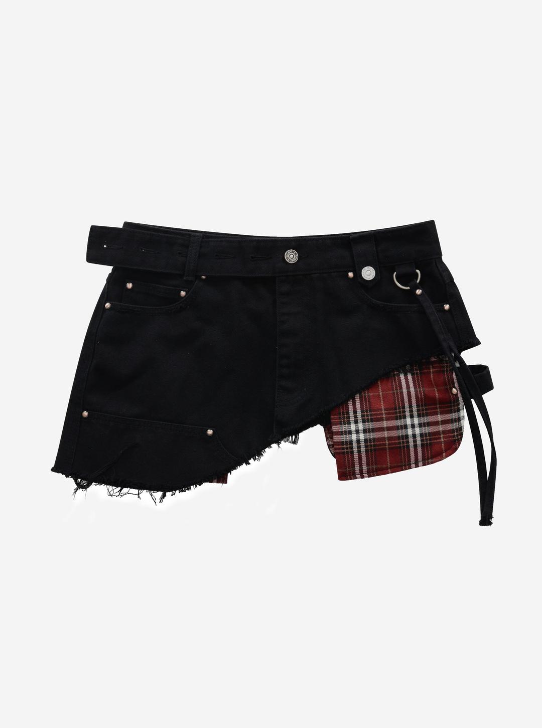 (9/20 순차배송) ROEL LAYERED CARPENTER SKIRT BELT BLACK