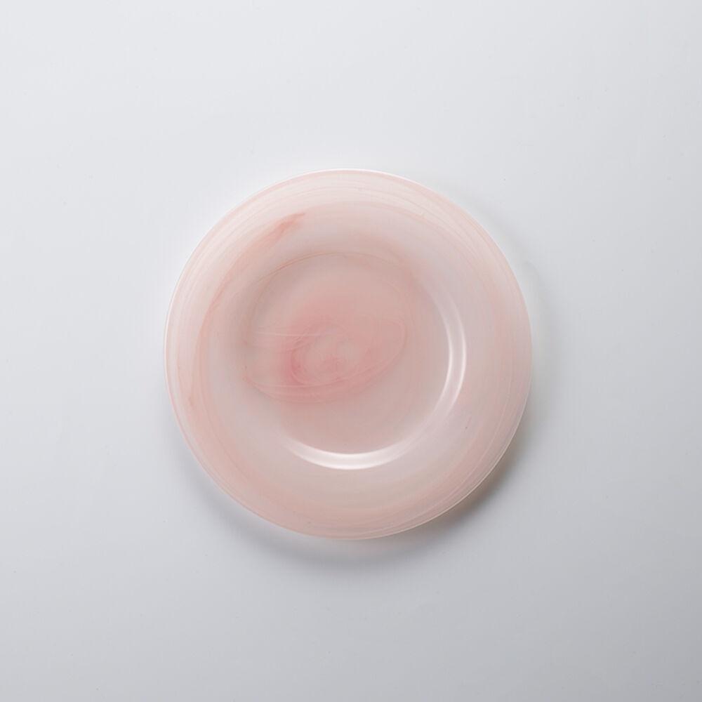 알라바스터 림 접시 18cm 핑크