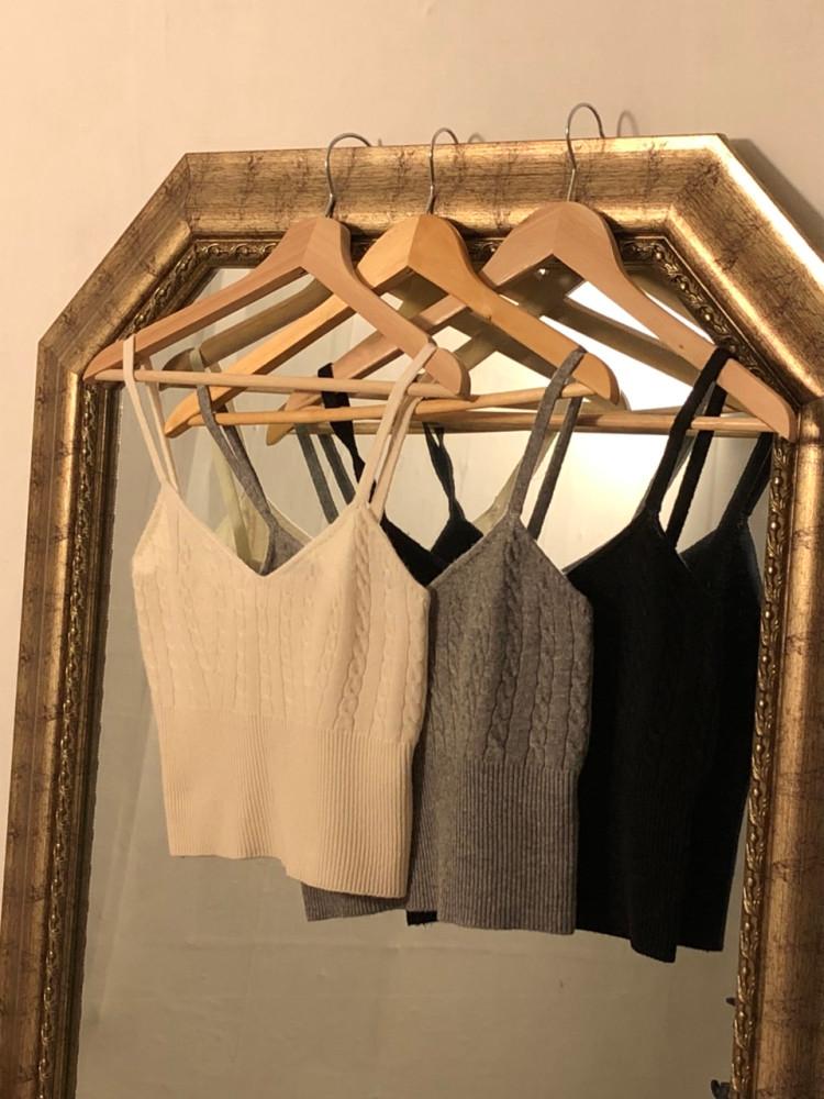 OUNCE 온스 미뇽 케이블 뷔스티에 (3color)