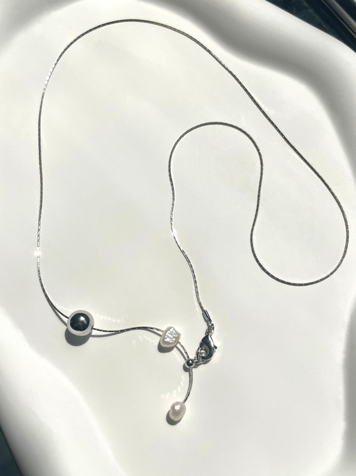 메이 드롭 펄 진주 네크리스 목걸이