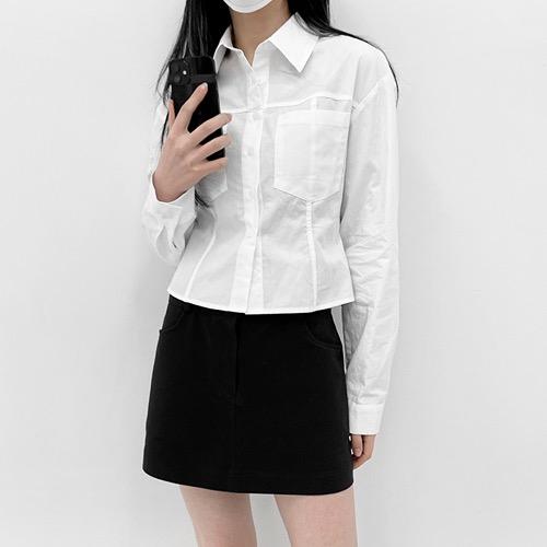 라인 포켓 셔츠(2color)
