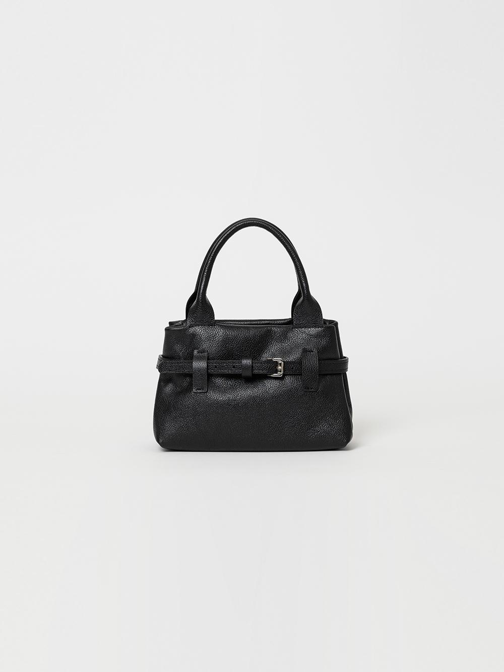 [11월15일 예약배송]Cow Vegetable Belted Mini Bag (Black)