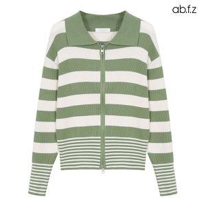 [ab.f.z] 카라 배색 투웨이 집업 가디건 (AFX1HY56A)