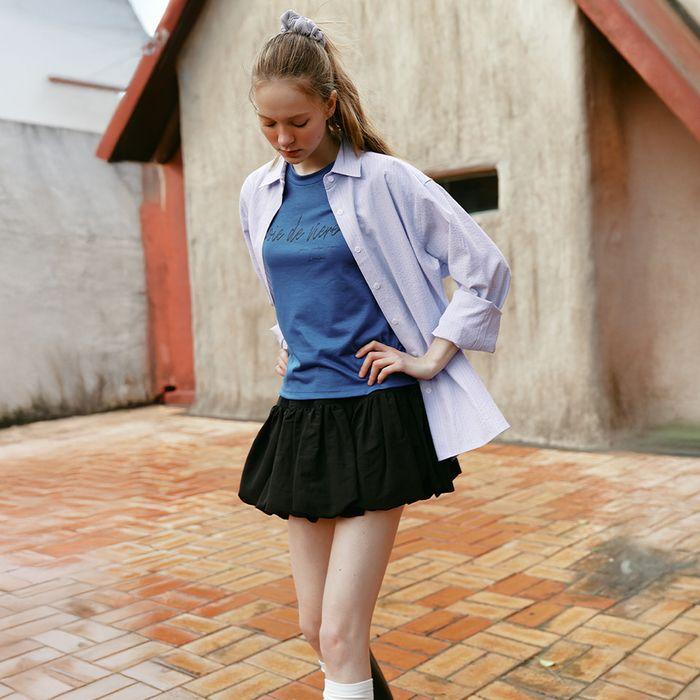 BIBI balloon skirt_BLACK