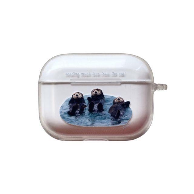 [sending much love from the sea! airpods case] 해달 수달 바다 여름케이스 에어팟 1.2 에어팟프로 블루투스 이어폰 케이스
