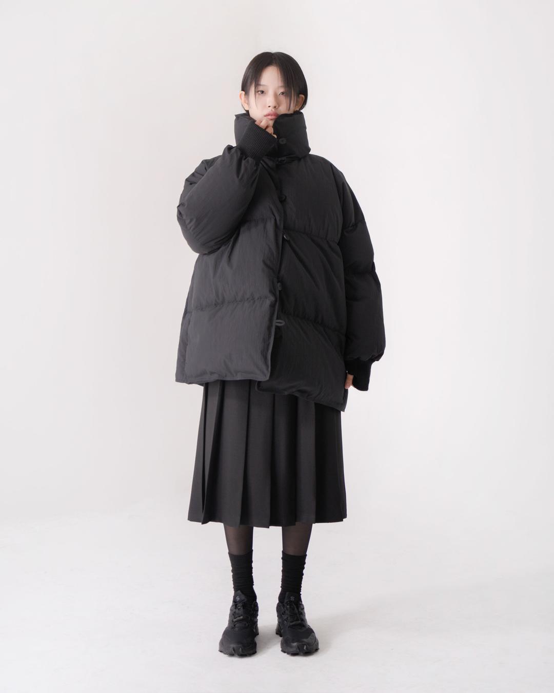 reversible goose down coat