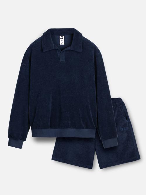 [SET] 클래식 타월링 폴로 셋업_네이비