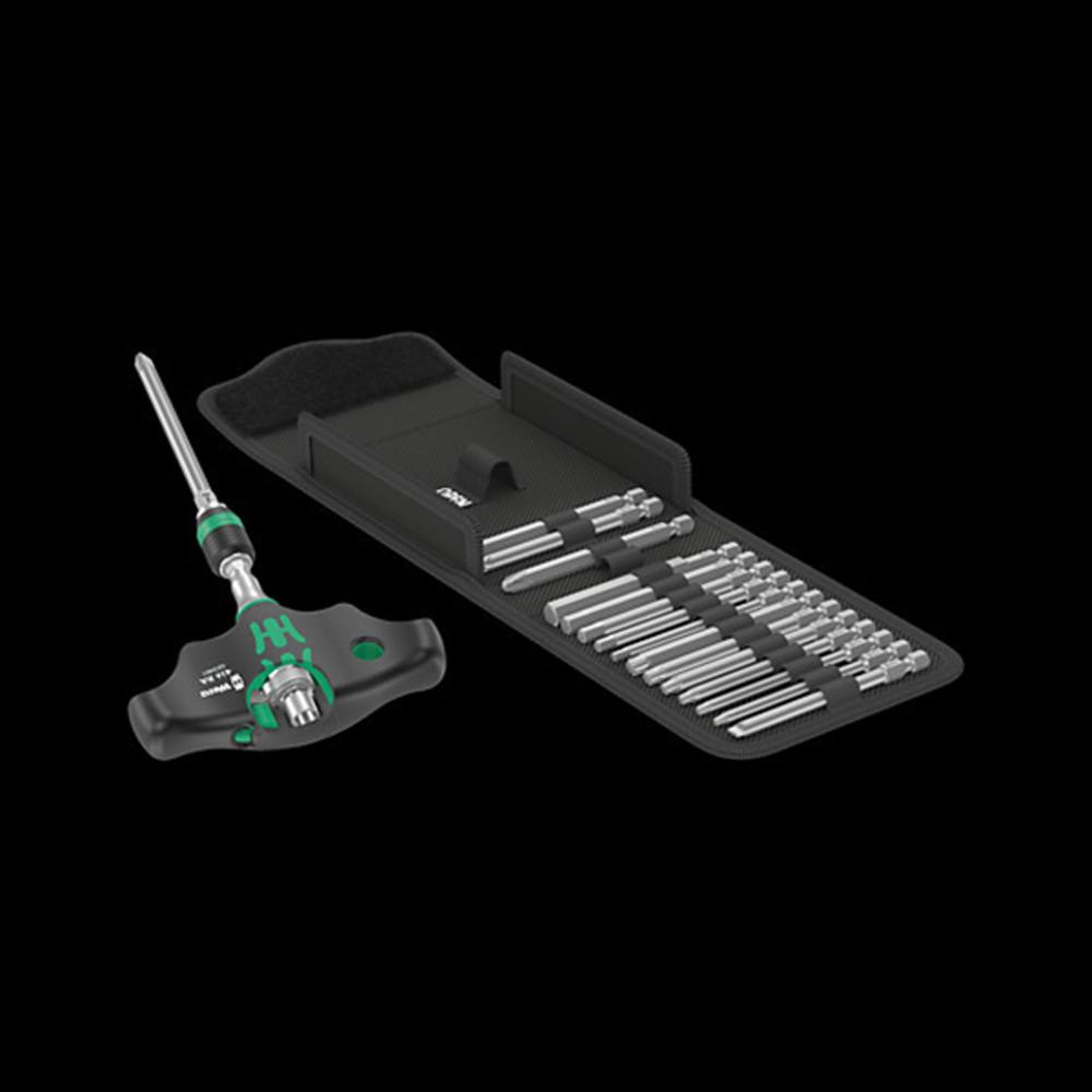 WERA 베라 수공구 라쳇 핸들 세트  Kraftform Kompakt 400 RA 세트 1, 17pcs  (023471)