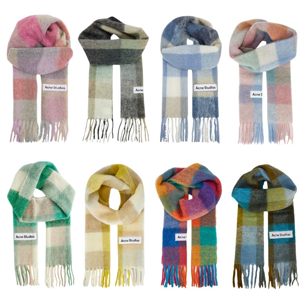 아크네 체크 밸리 머플러 목도리 23FW [당일출고]