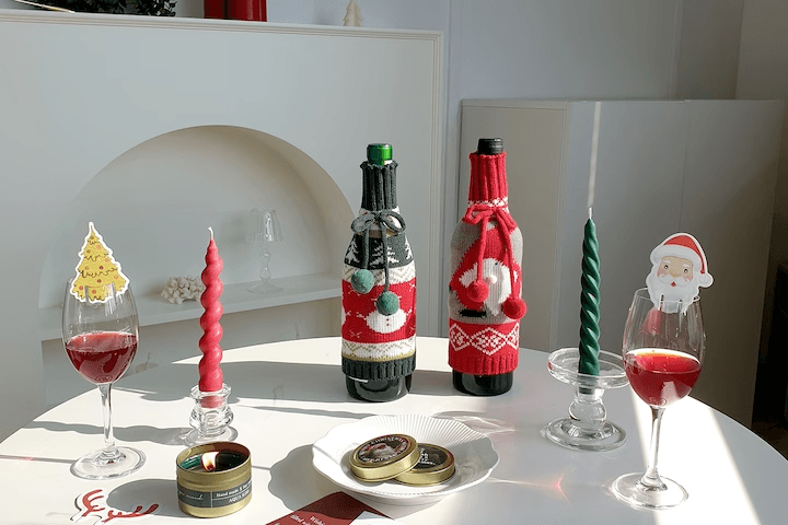 크리스마스 홈파티 와인산타모자/캔들/캔들홀더 40여종