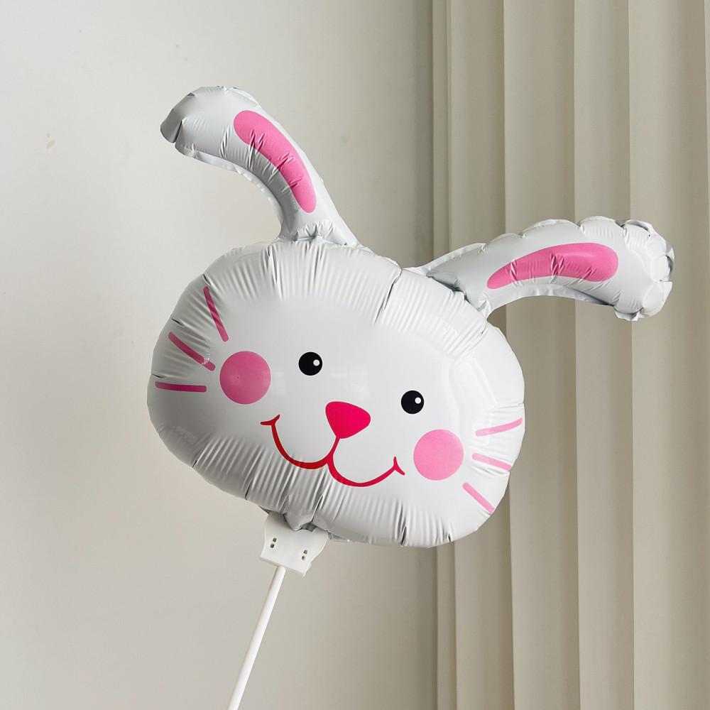 핑크볼 토끼 스틱 은박 풍선