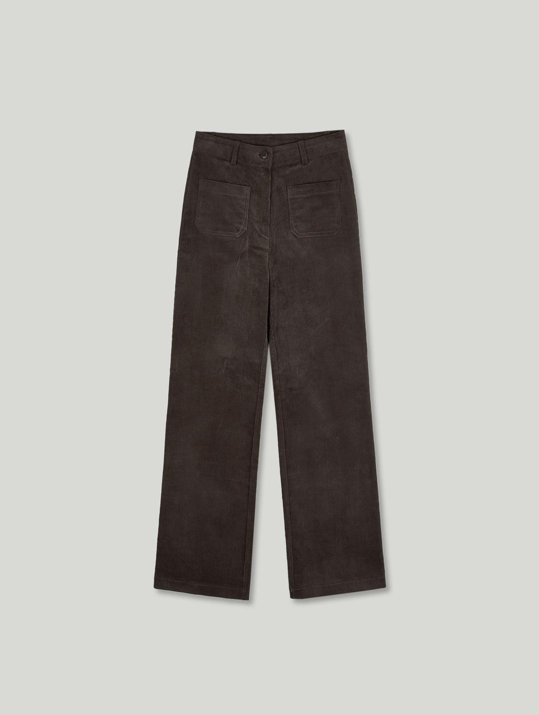 1size 11/4 예약발송_Corduroy bootcut pants_brown