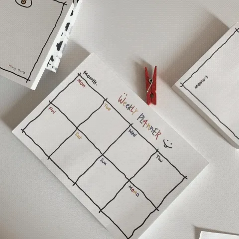 인기폭주/당일발송) 필수템 여기다적소다꾸 떡메모지 다이어리 스티커 포스트잇 플래너 메모장 2022 2023