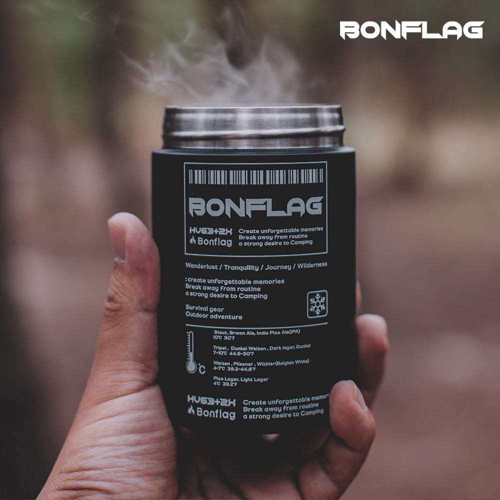 BONFLAG 캔쿨러 355ml 진공더블월 캔홀더 보냉 보온