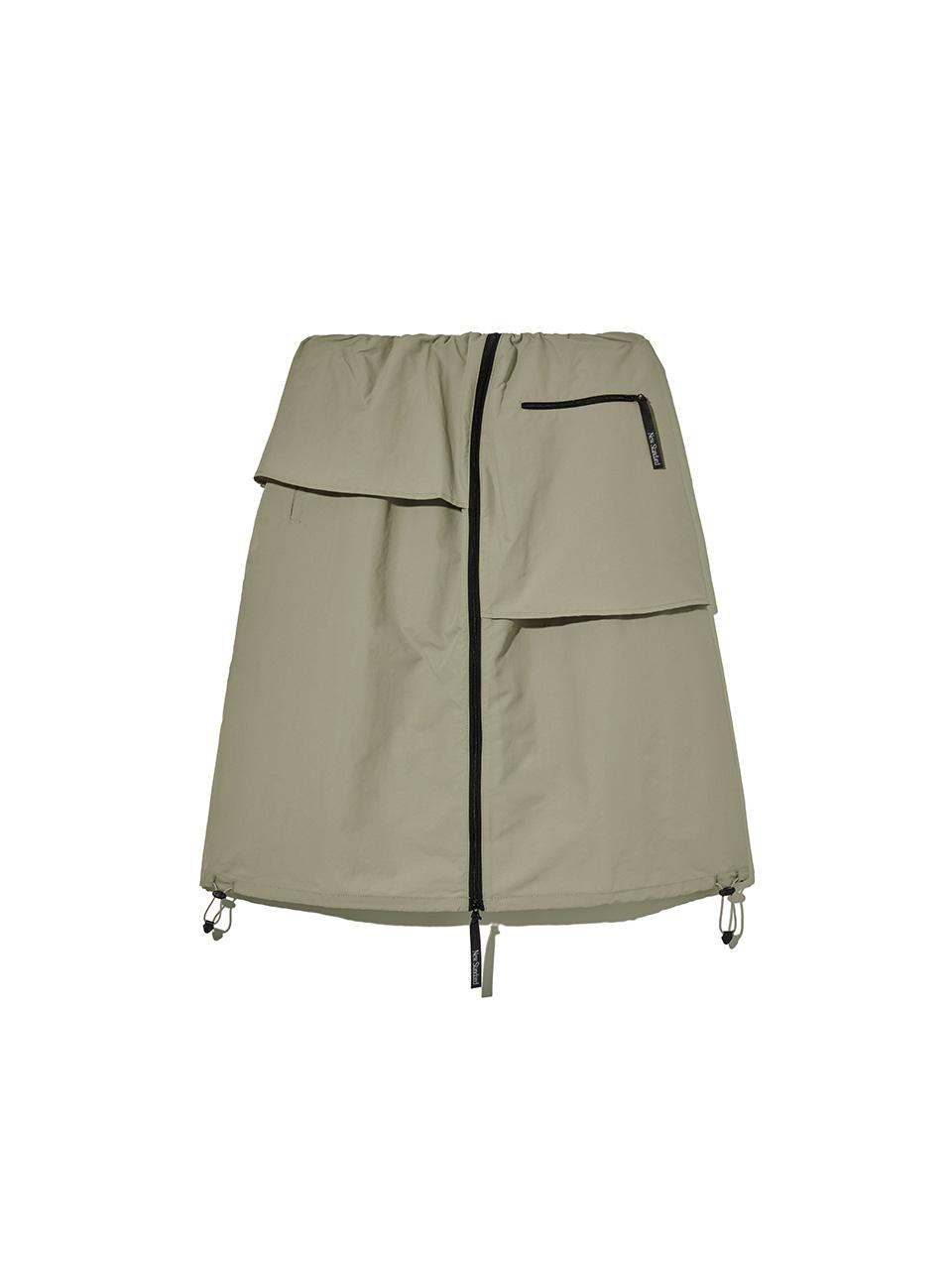 Parka Layered Skirt Beige