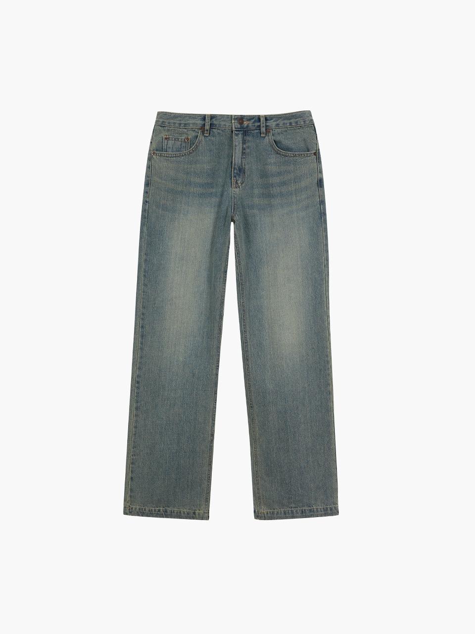 SAND WASHED JEANS_sand blue