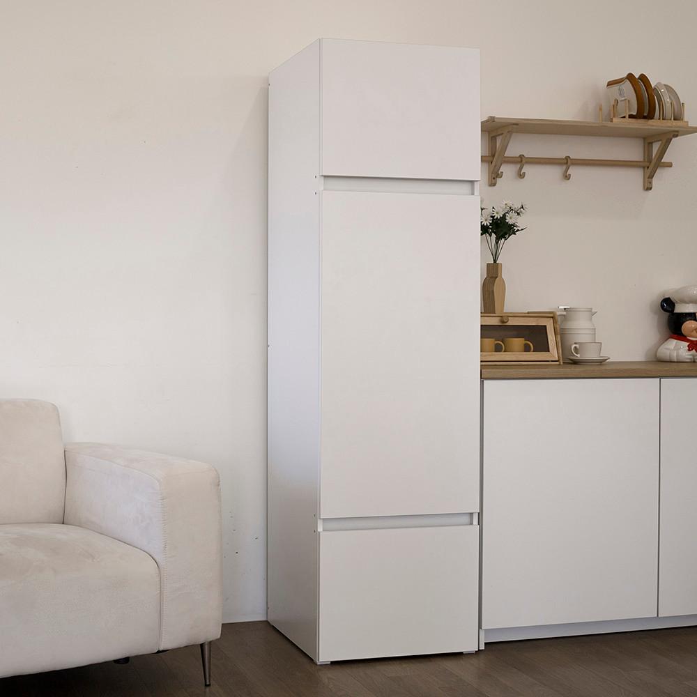 베이직시리즈 렌지 도어 키큰장 슬라이딩 렌지대 광파오븐수납장 팬트리 선반 냉장고옆 틈새장