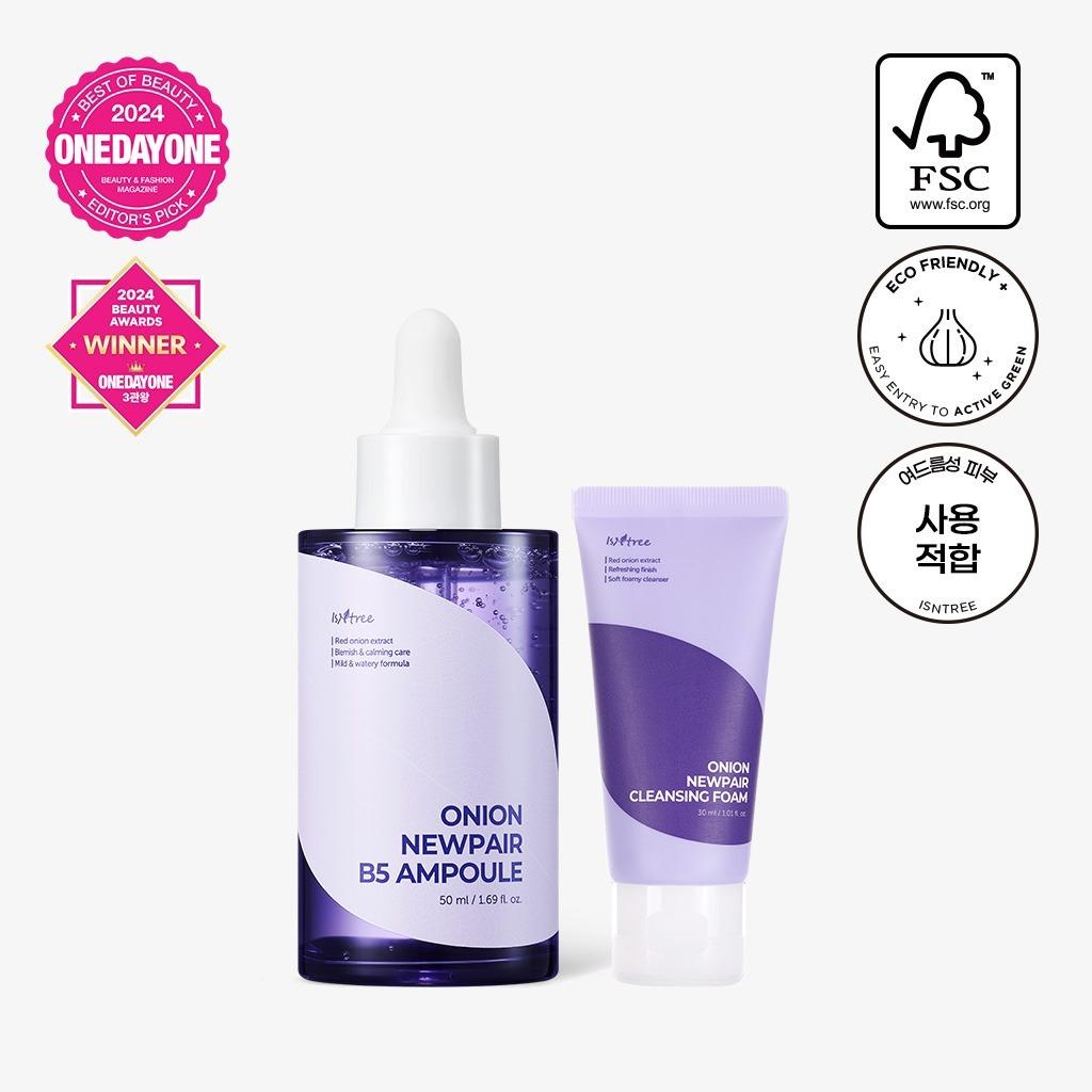 [클리어런스] 어니언 뉴페어 B5 앰플 50ml + 클렌징폼 30ml 기획세트