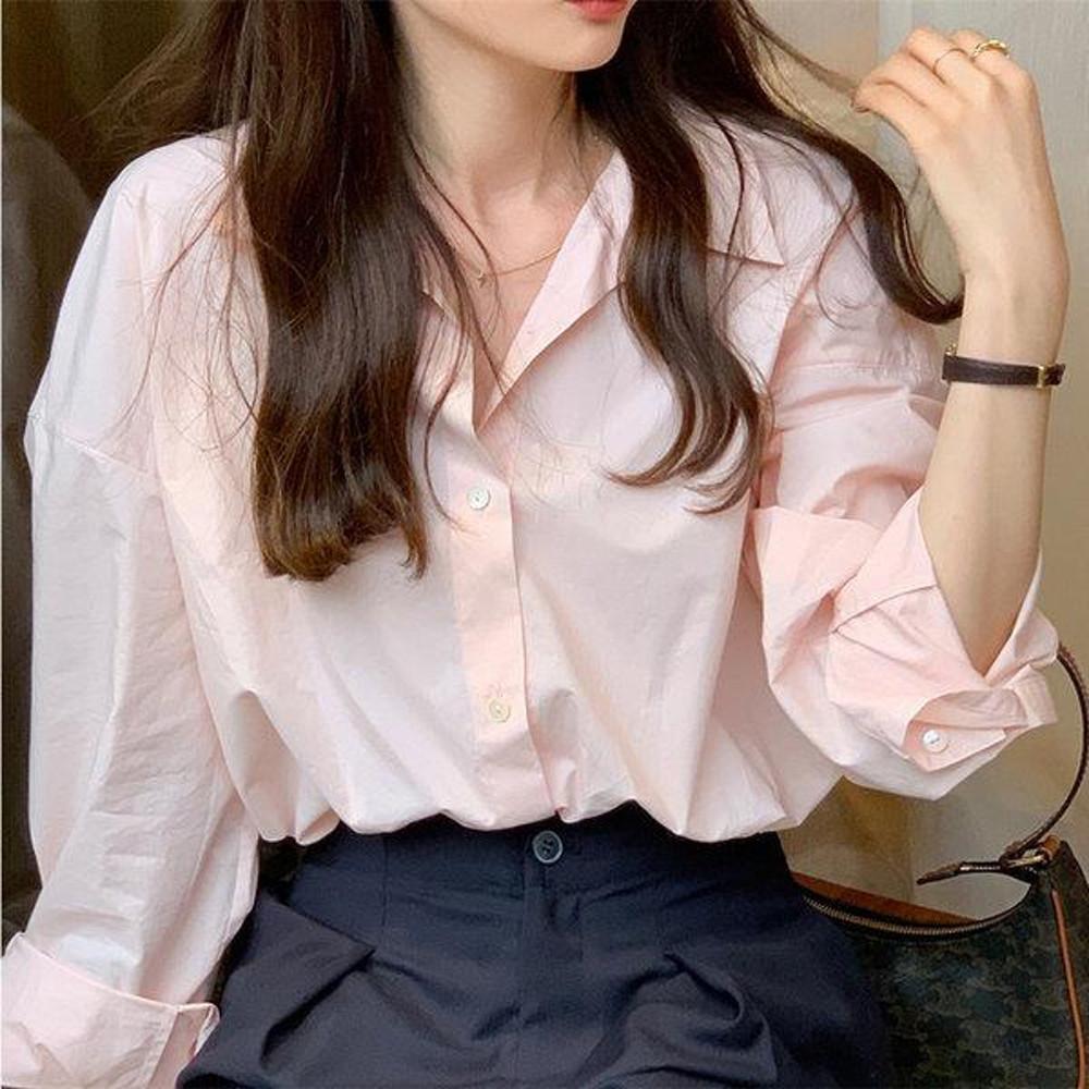 사랑의 이해 8회 옷 패션 문가영 안수영 라이트 핑크 셔츠 남방