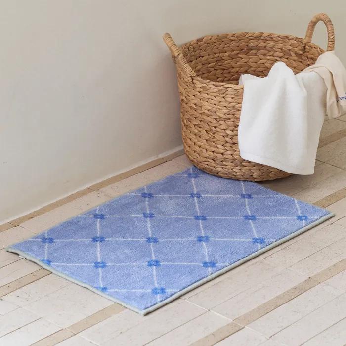 데이미 빈티지 발매트 주방매트 미니러그 - 02 Blue day