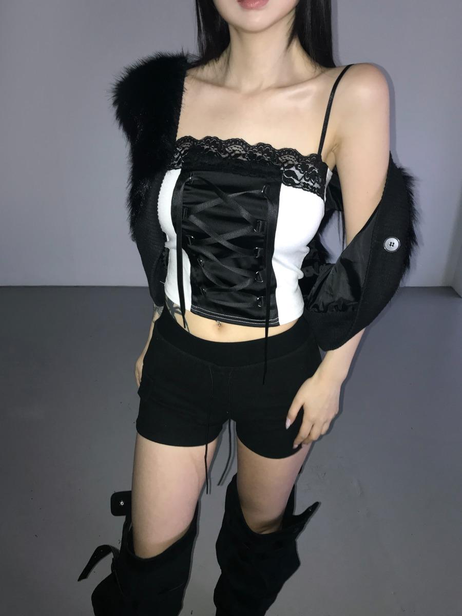 D ring corset top(3 color)