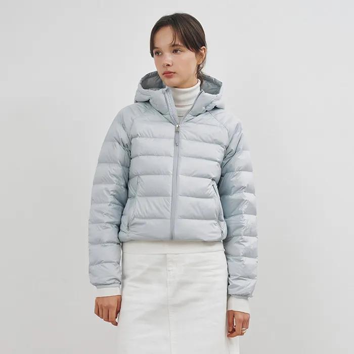 [우먼] 라이트웨이트 후드 덕다운 패딩 자켓 스카이블루 COWJP001SKYBLUE