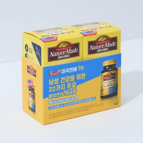 네이처메이드 액티브 데일리 멀티 포 맨 더블 기획 (120정+120정)