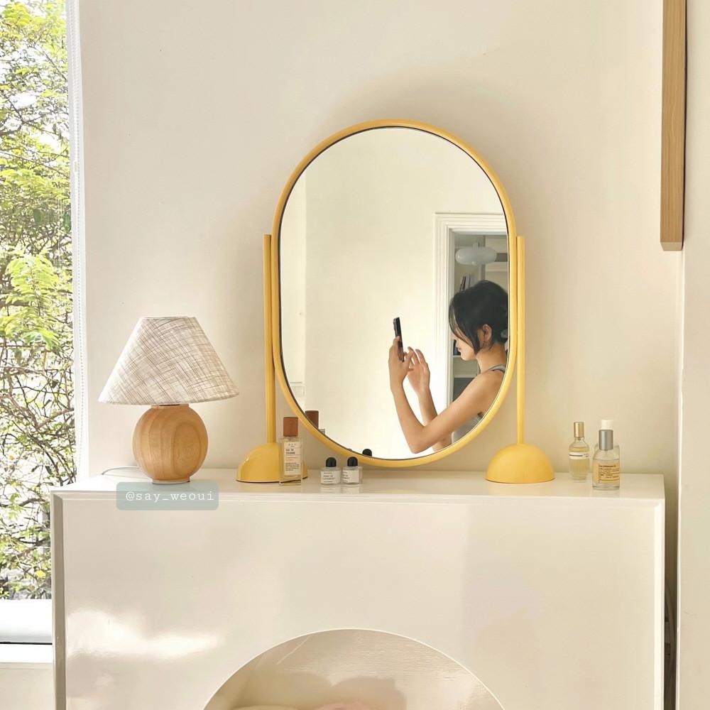 쎄이위위 레트로 탁상 거울 화장대 데스크 메이크업 미드센츄리모던 2colors