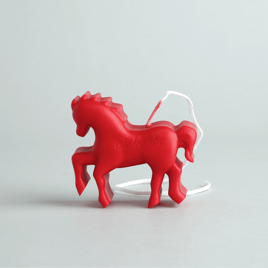 LIMITED 붉은 말 오브제 왁스