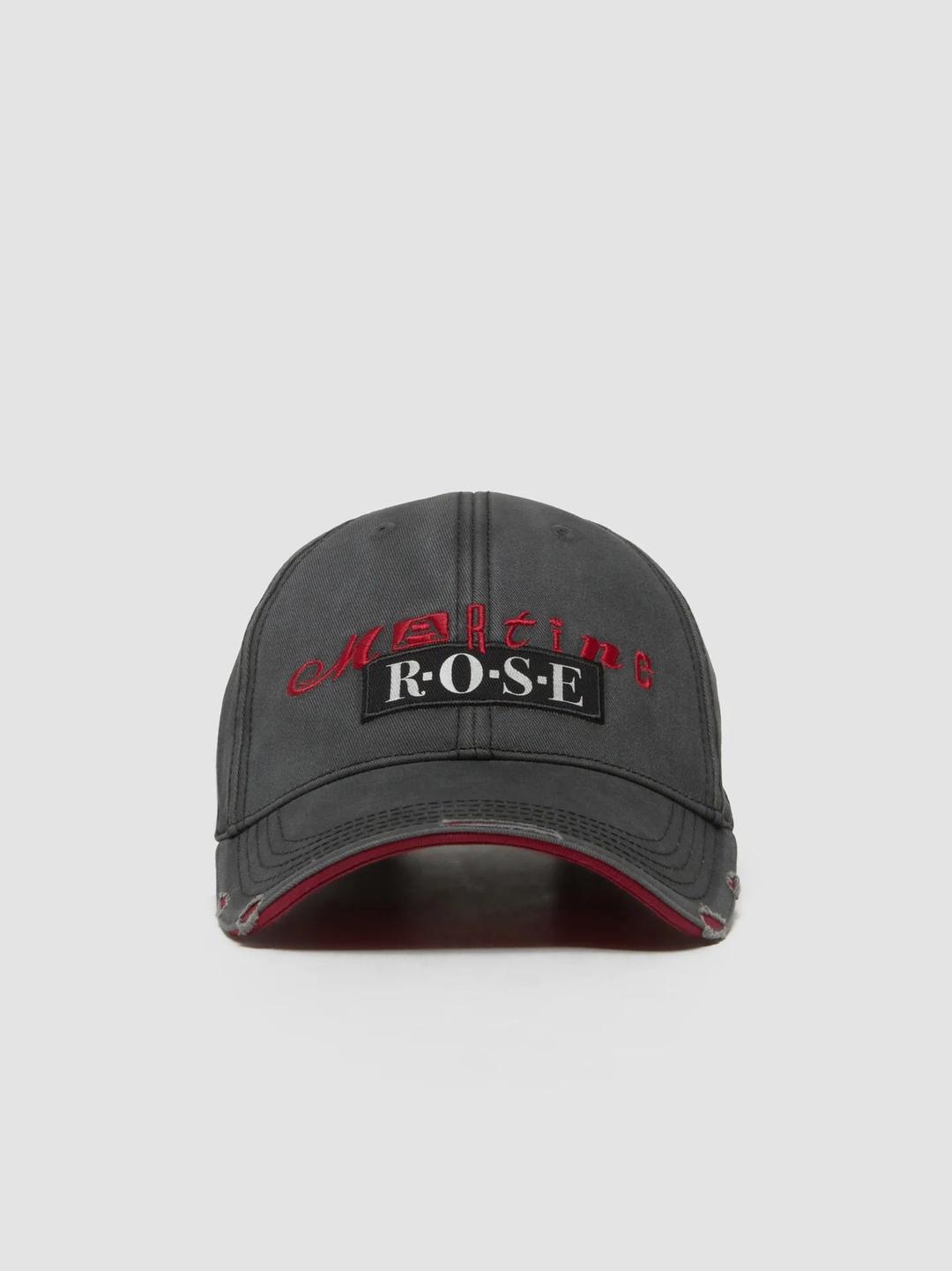 Martine Rose - Roll Back Cap in Grey & Red - 1168WP13029-GRYRED