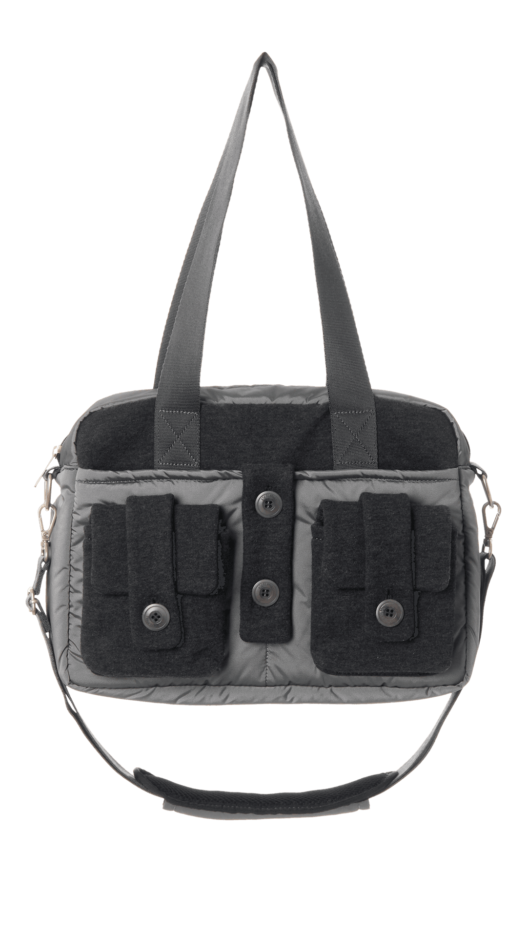 Button pocket bag_charcoal