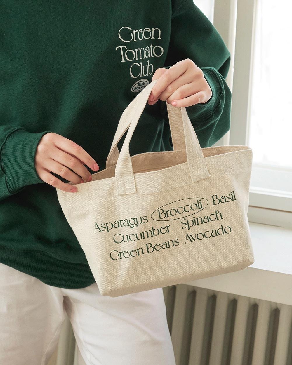 Broccoli Tote Bag Natural