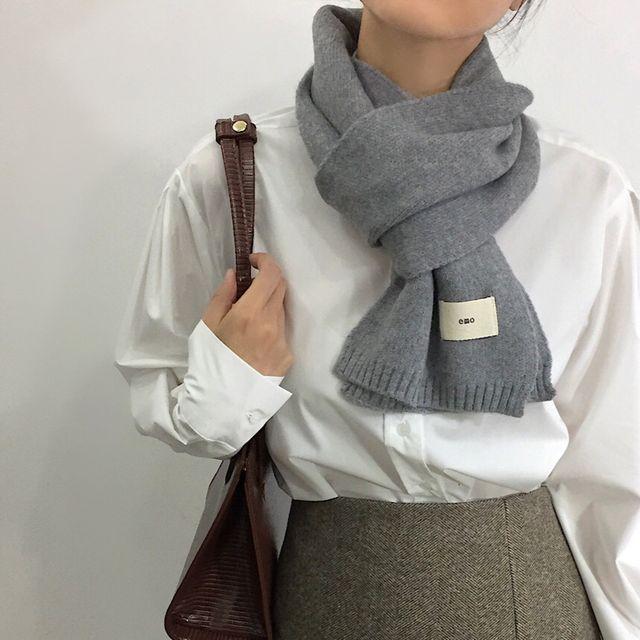 emo 니트 미니머플러(10color)
