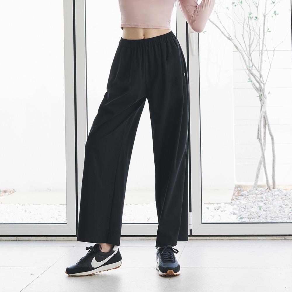 액티브 벤츄리 와이드팬츠 블랙