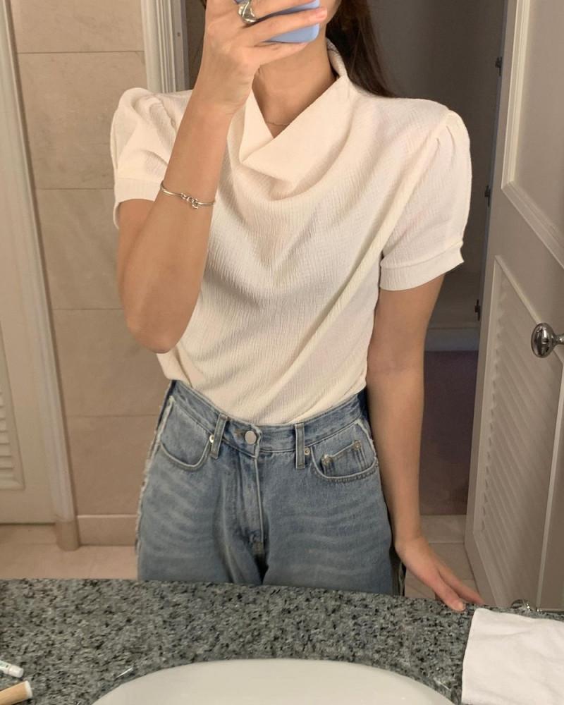 POSTER 포스터 티파니 퍼프 티셔츠 반팔티 (4color)