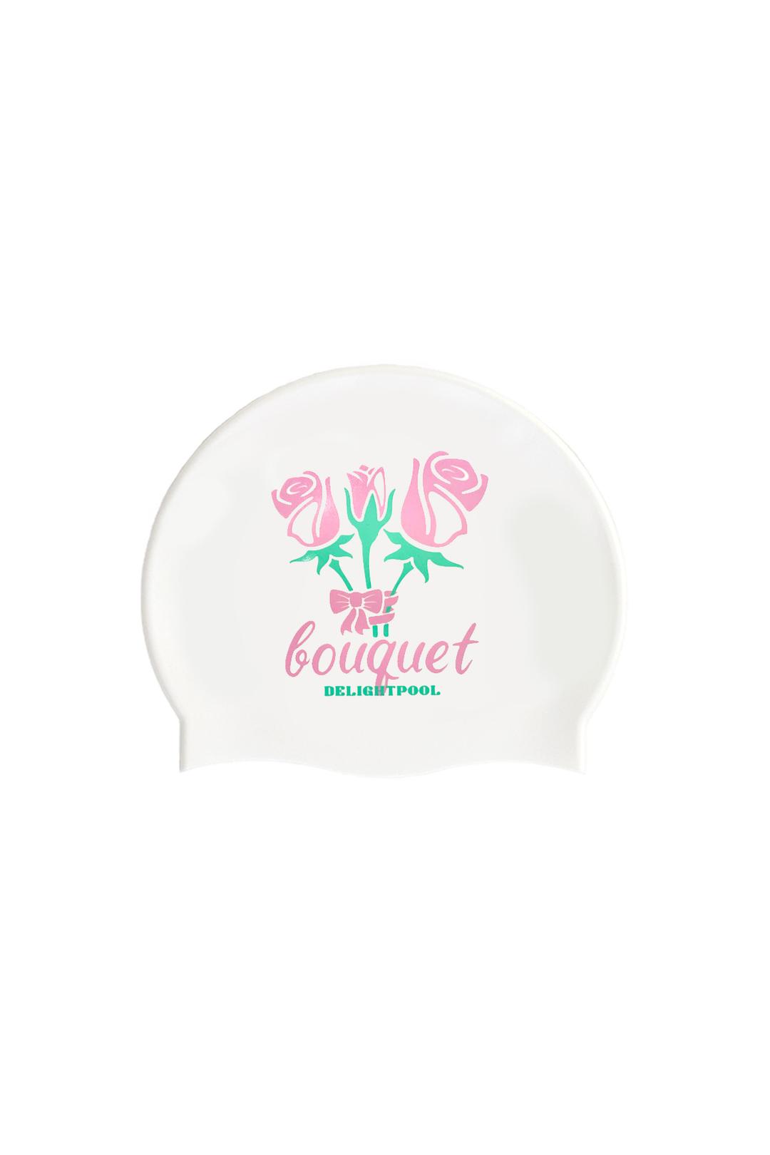 Rose Bouquet Swim Cap - Pink