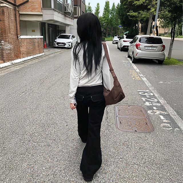 루프온 버터플 루즈 플레어 팬츠 [S,M4월이후]