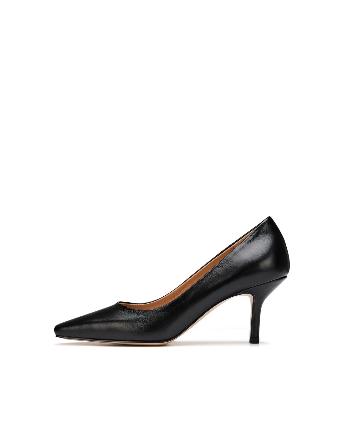 Classic Square Toe Pumps - BLACK