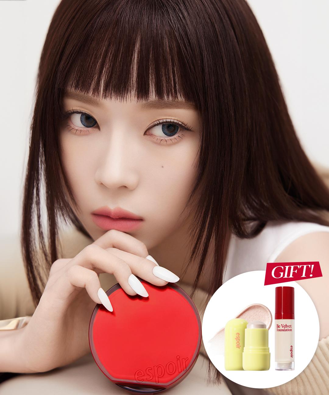 에스쁘아 [GIFT❤️‍🔥] NEW 비벨벳 커버 쿠션 SPF42 PA++(단품+퍼프1p) (+미니 파데&미니 하이라이터 증정)