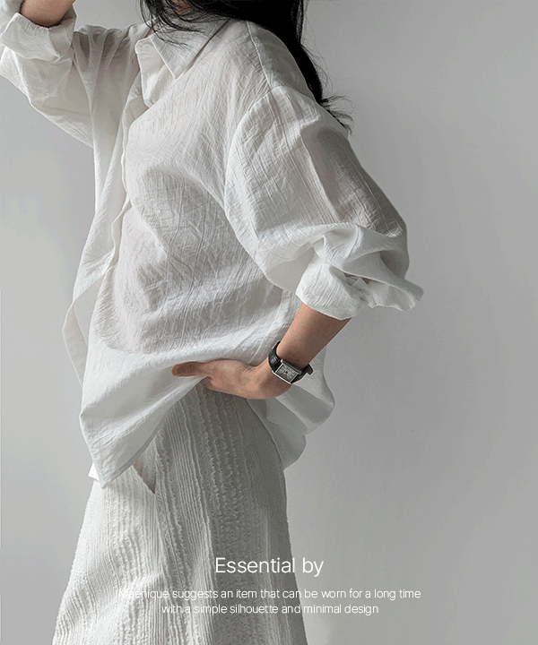 매니크 [5만장판매/Essential] 릴리스 텐셀 오버핏 셔츠