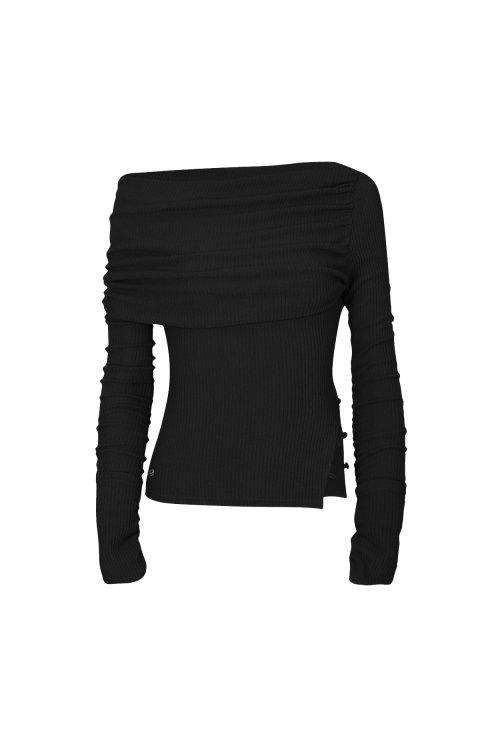 JENNIE OFF-SHOULDER TOP black