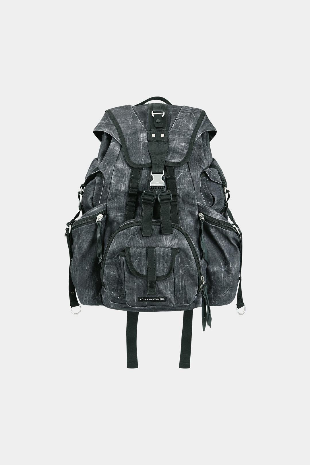 UNISEX DENIM BERLIN BACKPACK aaa442u(BLACK DENIM)