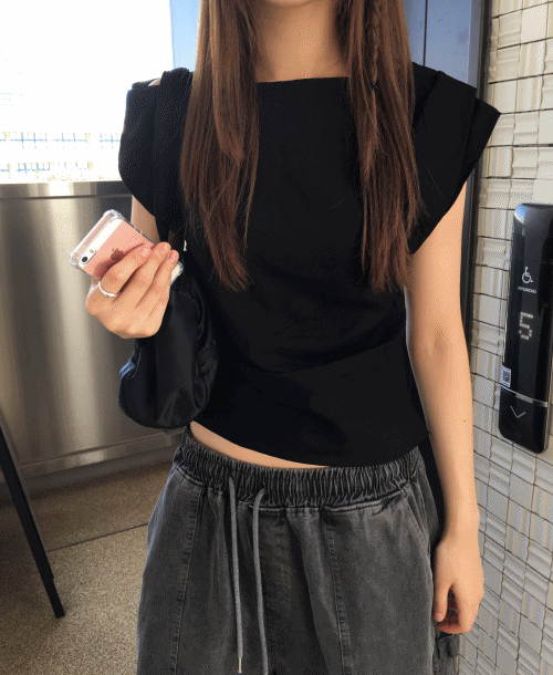 [S-M/3color] 리나 원숄더 드레이프 블라우스