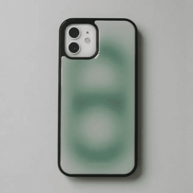 맥세이프케이스 추가_안개 빈티지 잔디 그린  에폭시 케이스 범퍼